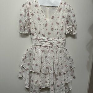 Walter Baker Cream Floral Dress